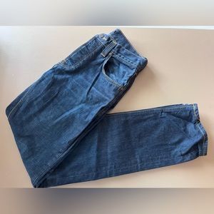 Nudie Jeans | Sharp Bengt Style in a Recycle Dark Worn Wash - W 30” L 34”